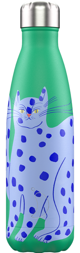 Chilly's Blue Cat Bottle
