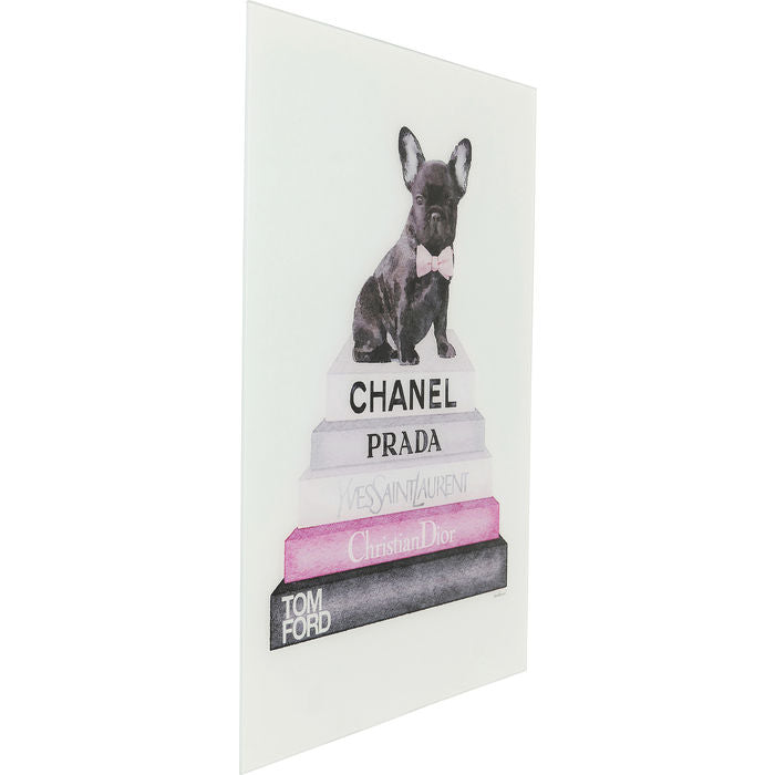 Fashion Dog Glass Art