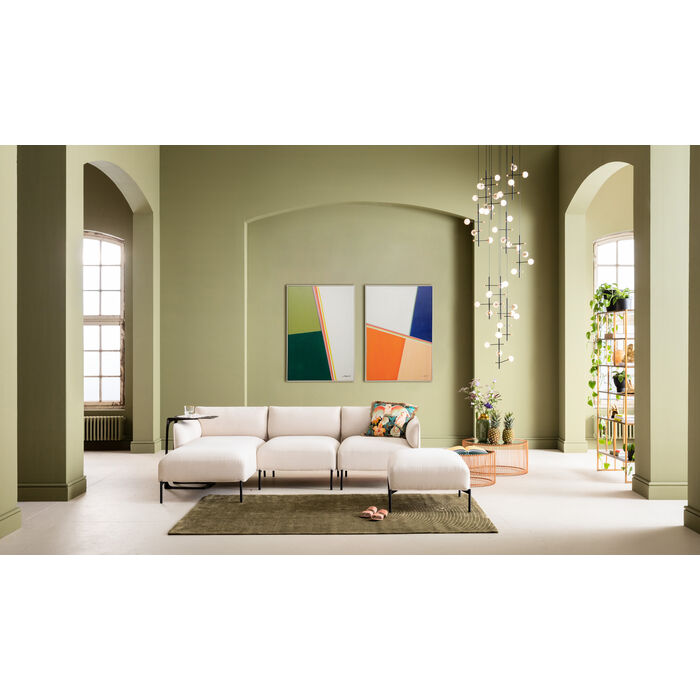 Abstract Shapes Paintings Multi & Khaki