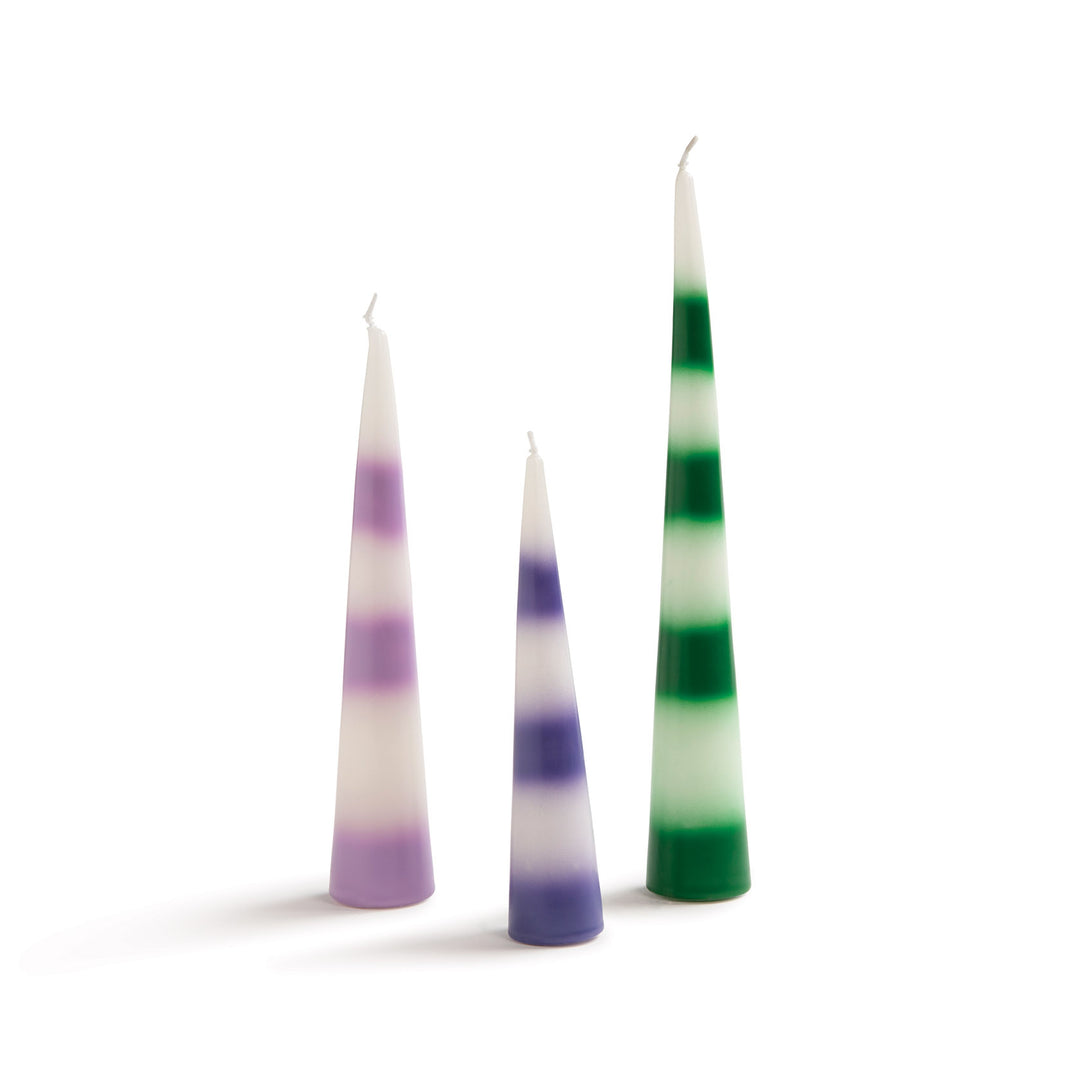 Striped Candle Set