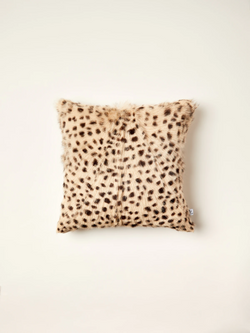 SALE Leopard Print Goat Hair Cushion