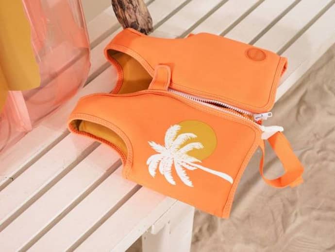 Sunnylife Kids Swim Vest Orange