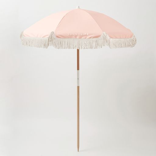 Luxe Pink Beach Umbrella