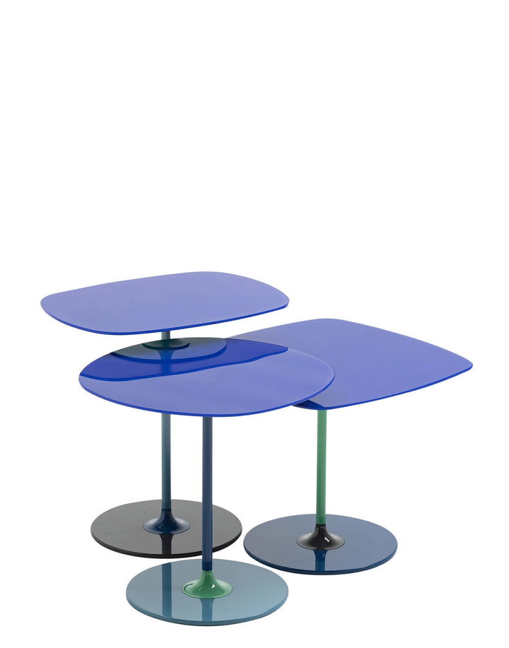 Kartell Thierry Glass Side Tables