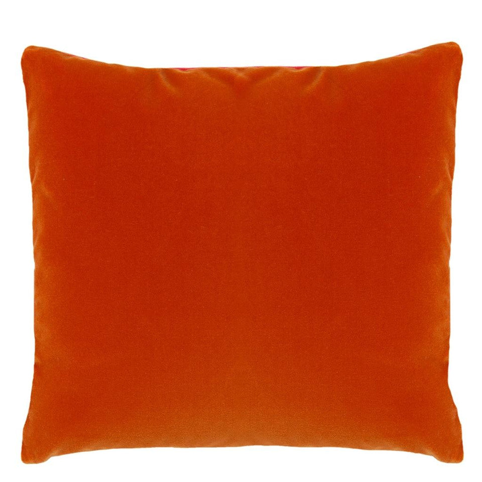 DG Varese Bright Fuchsia & Saffron Velvet Cushion