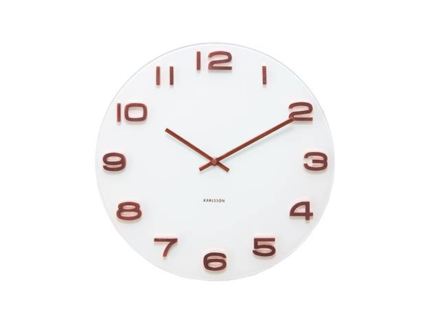 Vintage Glass Wall Clock