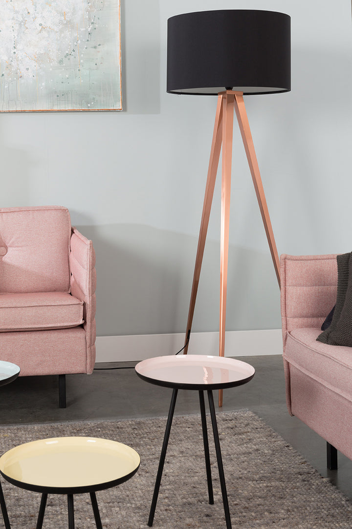 Copper Tripod Floor Lamp